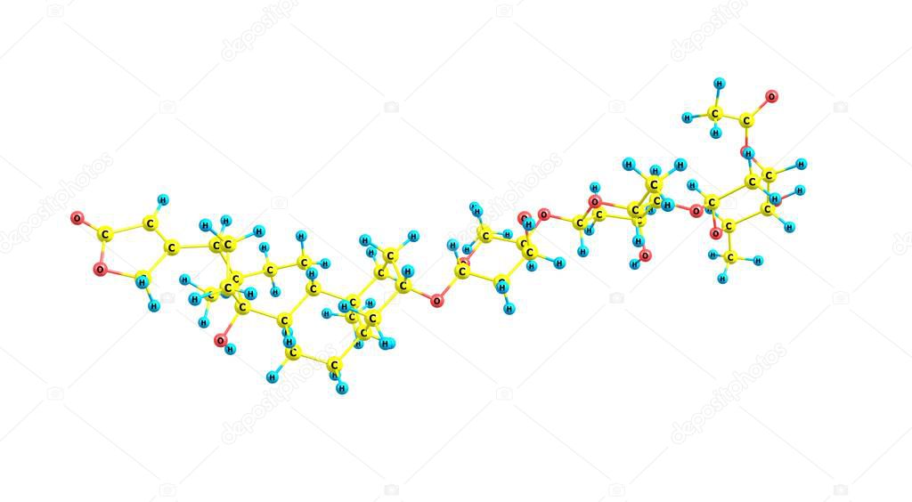 La acetildigitoxina es un glucósido cardíaco. Es un derivado acetilo de