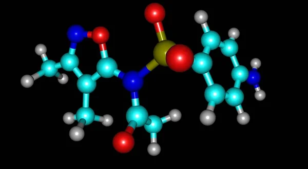 Sulfisoxazole Acetyl Ester Sulfisoxazole Broad Spectrum Sulfanilamide Synthetic Analog Para — Foto de Stock