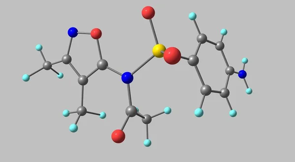 Sulfisoxazole Acetyl Ester Sulfisoxazole Broad Spectrum Sulfanilamide Synthetic Analog Para — Stockfoto