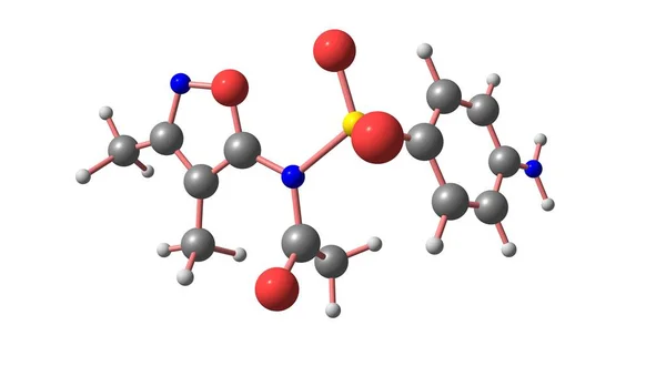 Sulfisoxazole Acetyl Ester Sulfisoxazole Broad Spectrum Sulfanilamide Synthetic Analog Para — Zdjęcie stockowe