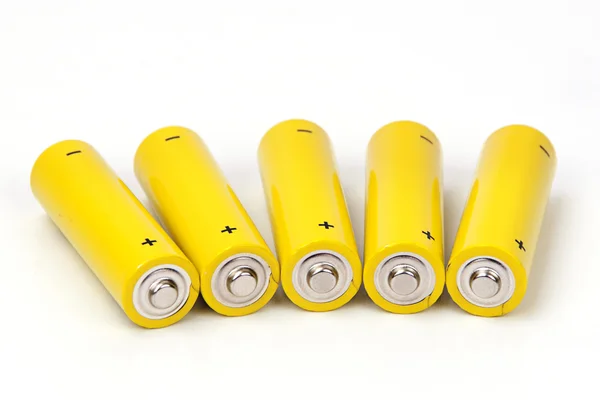 Rechargeable yellow battery Royalty Free Stock Photos