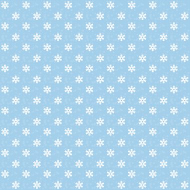 Mavi Dikişsiz Noel snowflakes desen