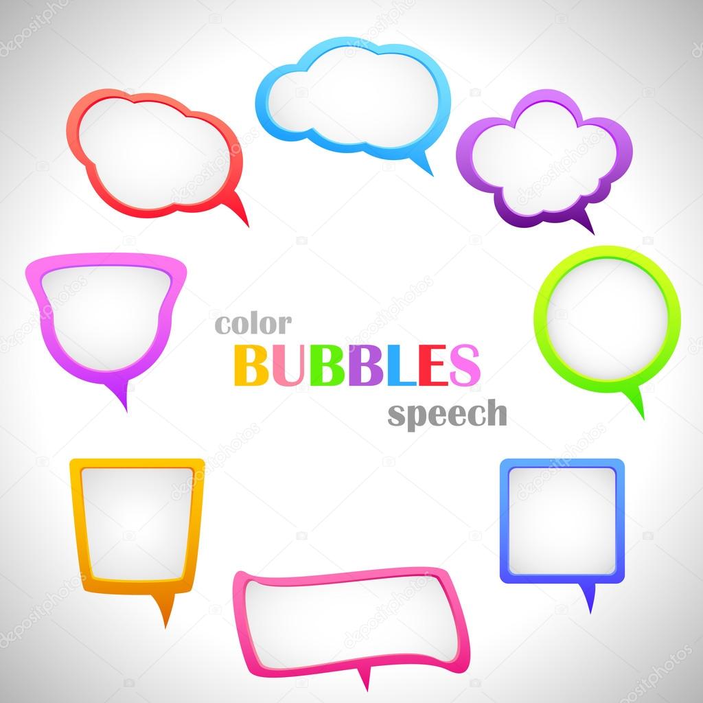Color Speach Bubbles