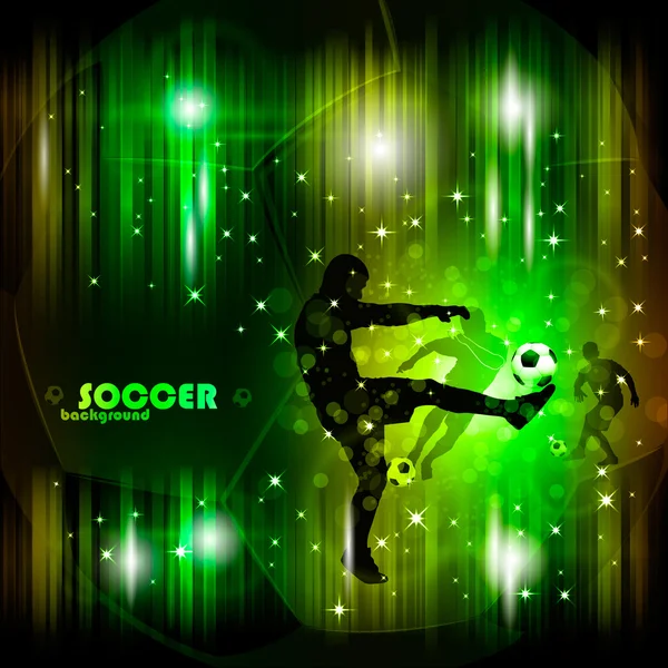 Πολύχρωμο abstract ποδόσφαιρο αφίσα εικονογράφηση φορέας eps10 — Διανυσματικό Αρχείο