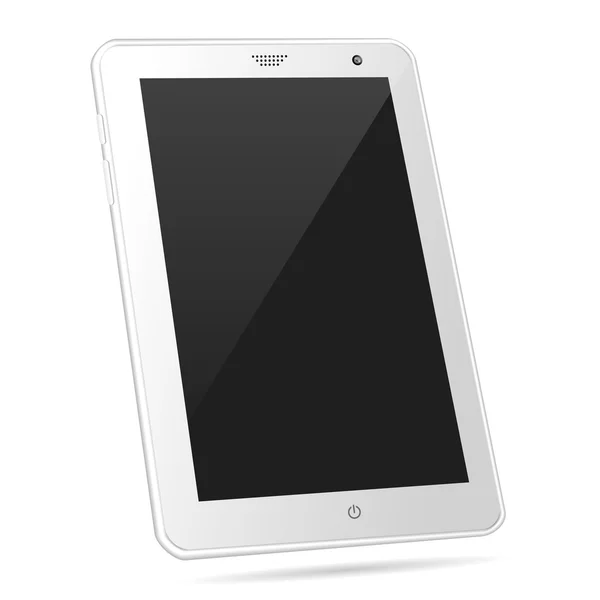 倾斜的白色 tablet pc eps10 矢量图 — 图库矢量图片