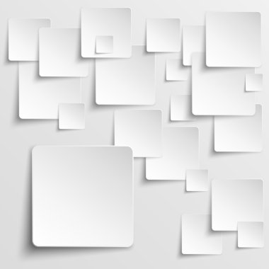 Paper squares abstract vector background clipart