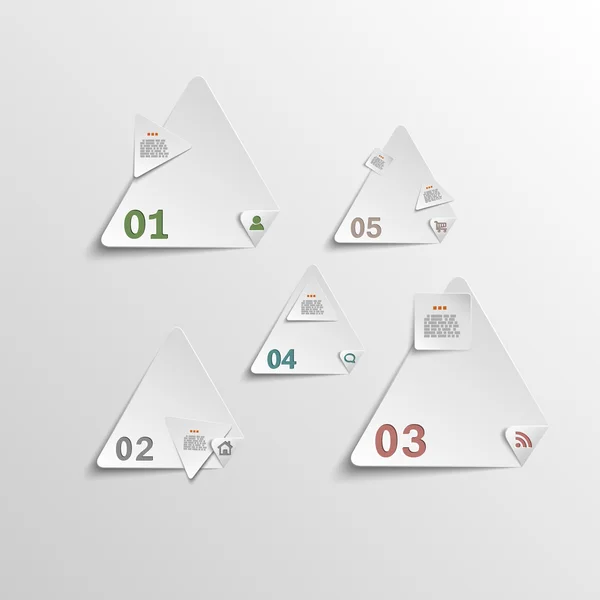 Abstracte sjabloon voor de presentatie van gegevens — Stockvector