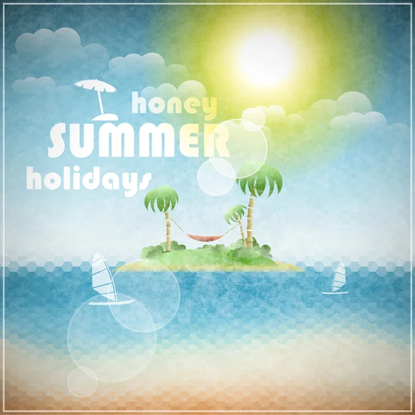 Honey summer holidays — Stock Vector
