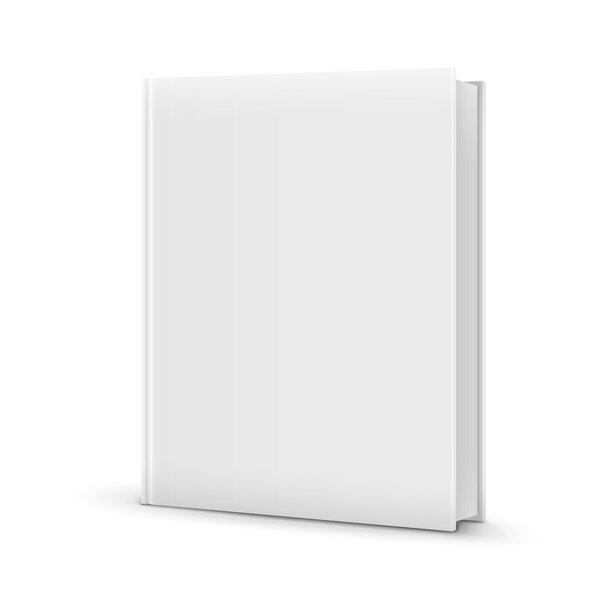 Blank White Standing Book Template.