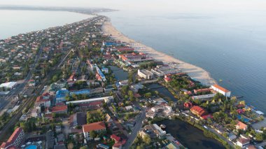 Yukarıdan deniz manzarası. Ukrayna. Zatoka.