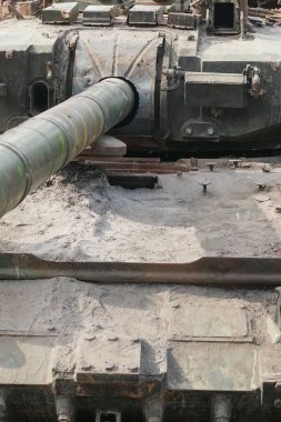 Ukrayna ile savaşta Rus ordusunun askeri teçhizatını yok etti. Ağır tank T90A.