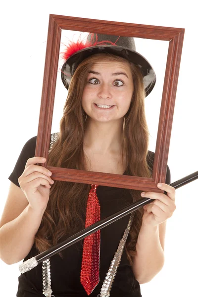 Girl funny expression — Stock Photo, Image