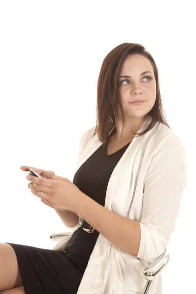 Texting looking away — Stock Photo, Image