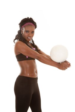 kadın voleybol vurmak