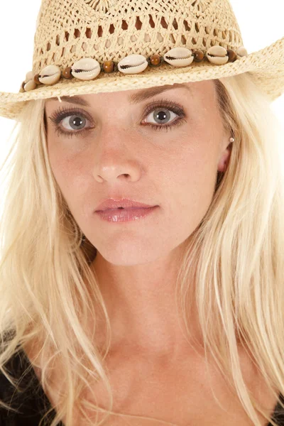 Cowgirl portrait looking — Stock Photo, Image