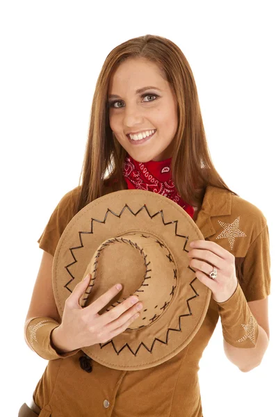 Kostym cowgirl — Stockfoto