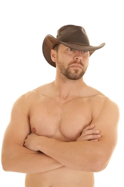 Looking bare chest — Stock Photo, Image