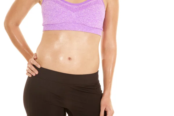Close up belly purple — Stock Photo, Image