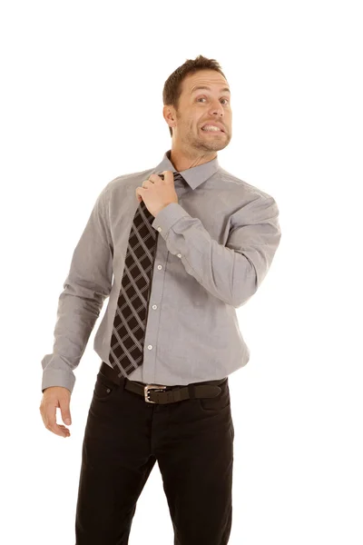 Fixing tie business — Stock Photo, Image