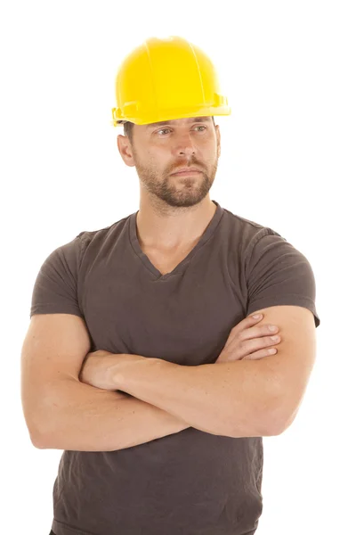 Looking away construction serious — Stock Photo, Image