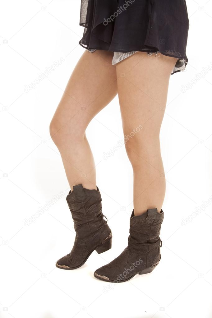Woman legs cowboy boots left — Stock Photo © alanpoulson 21847383