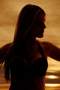 siluet kadın bikini kapat