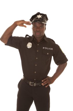 Police officer solute