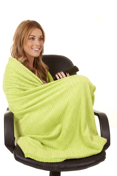 Laugh tv blanket — Stock Photo, Image