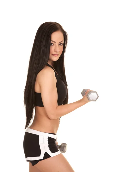 Arm curl body side — Stock Photo, Image