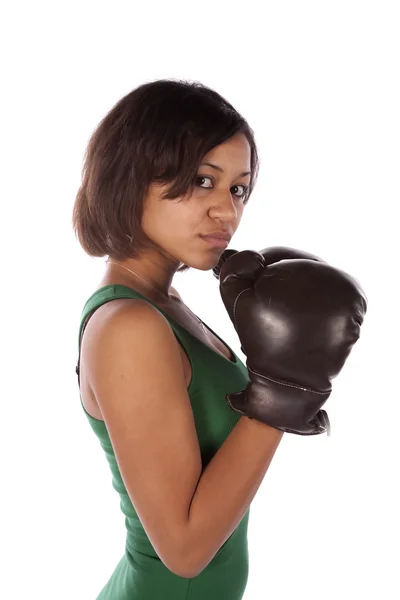 Žena boxer — Stock fotografie