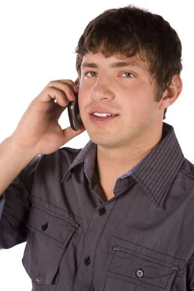 Uomo sul suo telefono — Foto Stock