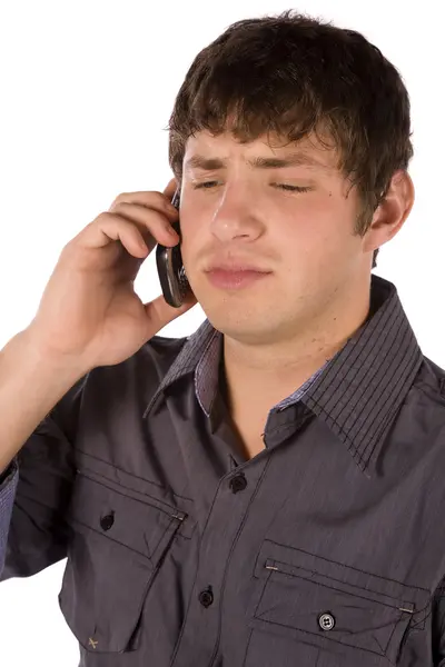 Hombre en su teléfono — Foto de Stock