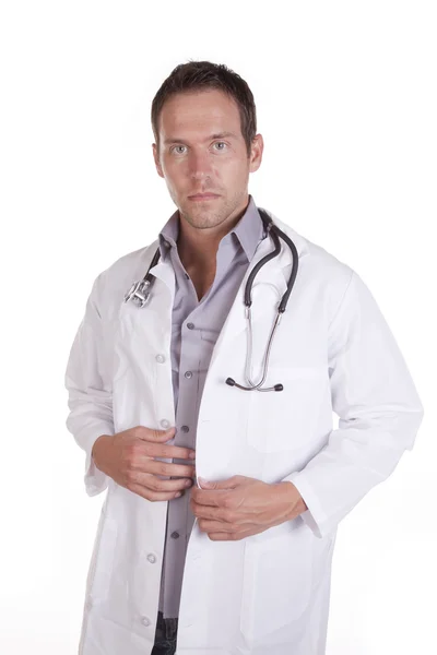 Médico sério em pé — Fotografia de Stock