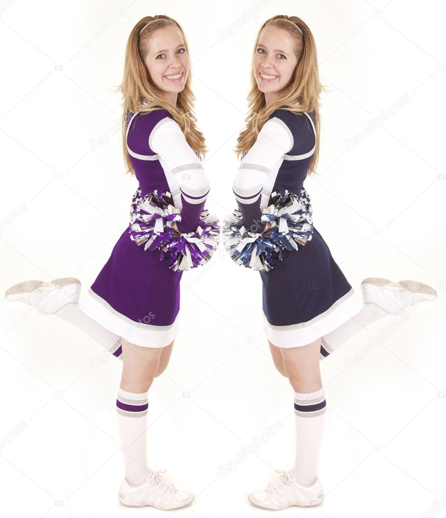 Cheerleader side leg up Stock Photo by ©alanpoulson 29579043
