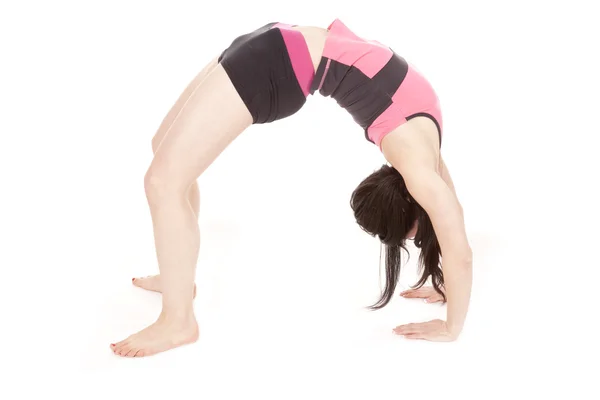 Woman back bend — Stock Photo, Image