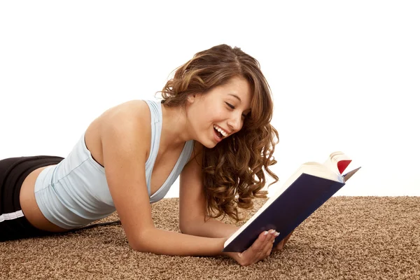 Śmiejąc się książka — Zdjęcie stockowe