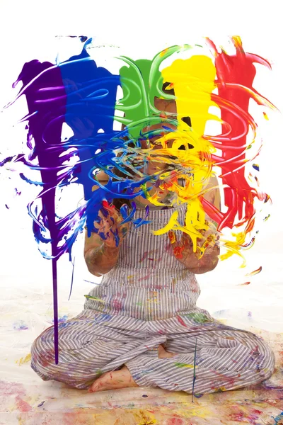 Artist painting — Stock Photo, Image