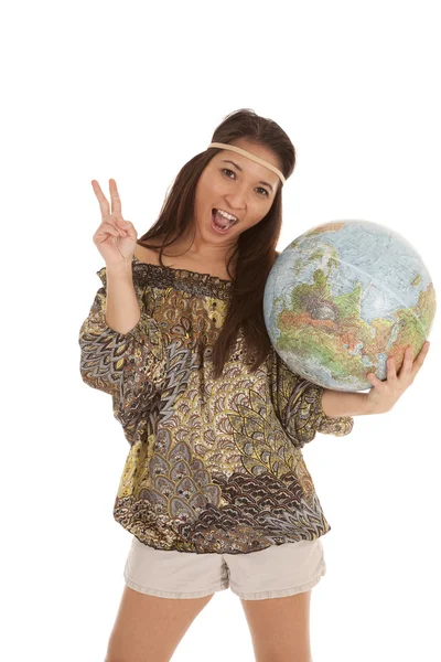 Hippy world peace — Stock Photo, Image