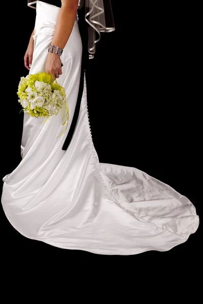 Невеста наполовину черная — стоковое фото