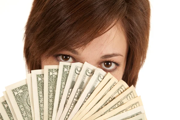 Greed money eyes — Stock Photo, Image