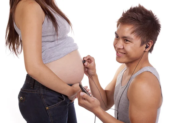 Auscultadores para barriga — Fotografia de Stock