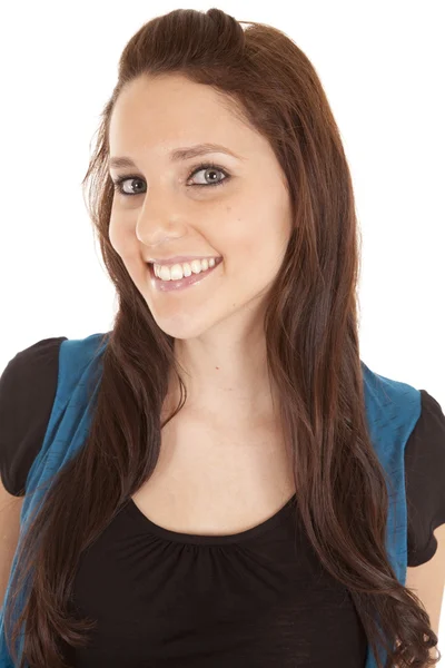 Brunette expression smile Royalty Free Stock Photos