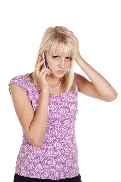 Not happy with call — Stock Photo, Image