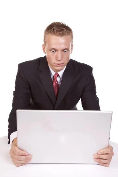 Mad at computer — Stock Photo, Image