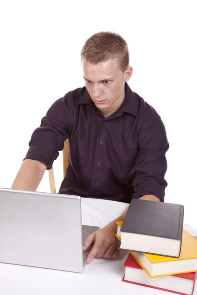 Laptop überrascht — Stockfoto