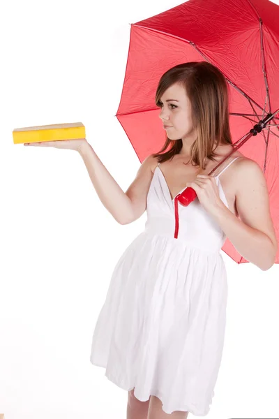 Holding out book — Stock Photo, Image