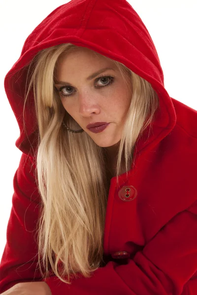 Close up red coat — Stock Photo, Image