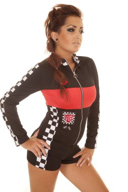 kadın dövme yarışçı görünüm yan