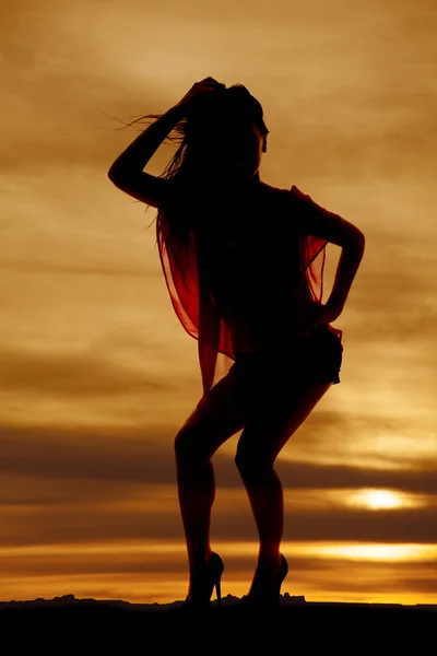 Frau schlanke Silhouette — Stockfoto