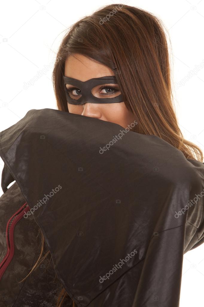 Bandit Mask Look Over Cape Close Stock Photo Image By C Alanpoulson 35221845